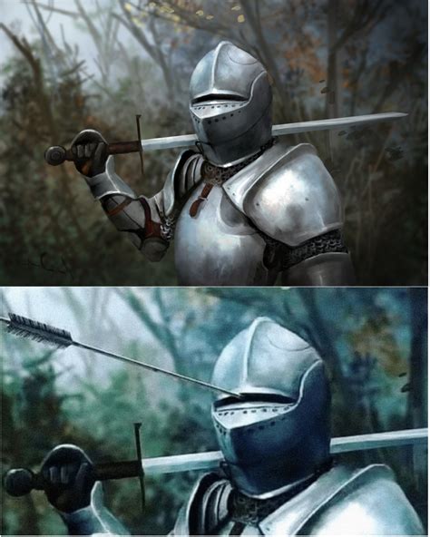 Knight with arrow in helmet meme. Things To Know About Knight with arrow in helmet meme. 